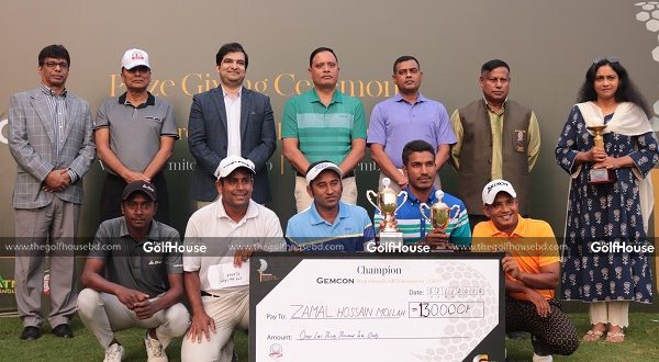 Bangladesh Professional Golfers’ Association organised the tournament, sponsored by Gemcon Group