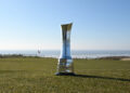 BRIDGEND, WALES - MARCH 5: The AIG Women's Open trophy at Royal Porthcawl Golf Club on March 5, 2025 in Bridgend, Wales. (Photo by R&A/R&A via Getty Images)