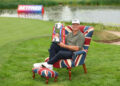 SUTTON COLDFIELD, ENGLAND - AUGUST 24: Alex Noren of Sweden poses with the Betfred British Masters trophy following victory on day four of the Betfred British Masters hosted by Sir Nick Faldo 2025 at The Belfry on August 24, 2025 in Sutton Coldfield, England. (Photo by Luke Walker/Getty Images)