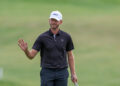 UPPSALA, SWEDEN - AUGUST 30: Anders Emil Ejlersen of Denmark in action on day three of the Dormy Open 2025 at Upsala Golf Club on August 30, 2025 in Uppsala, Sweden. (Photo by Luke Walker/Getty Images)