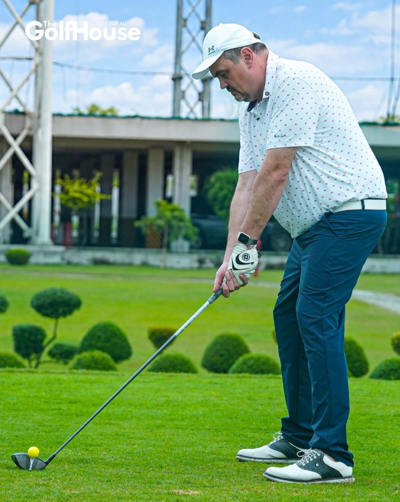 Brent T. Christensen, the U.S. Ambassador to Bangladesh, on the golf course during an exclusive interview with TheGolfHouse.